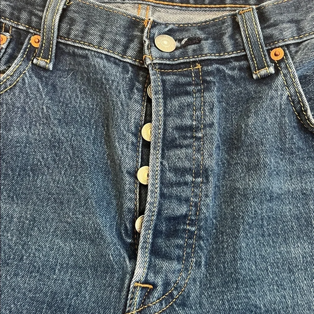 Levi's Men's Classic 501 Indigo Straight Jeans